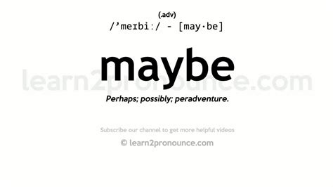 mayve definition.